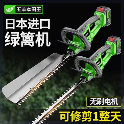 进口电动绿篱机充电式修剪机家用园林绿篱剪篱Q笆剪茶叶锂电修枝