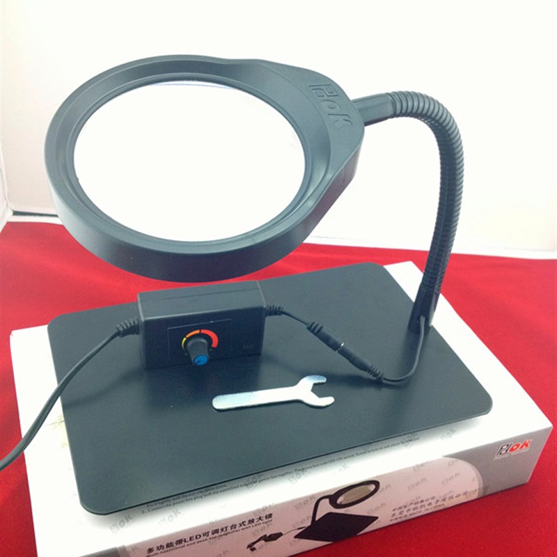 电子厂流水线维修焊接工作台灯带放大镜 8倍 PD-032C放大镜台灯