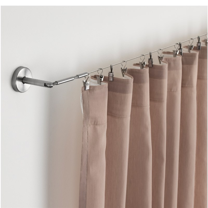 钢丝绳窗帘挂线304轨道线拉绳不锈钢阳台家用晾衣绳浴帘挂绳5m