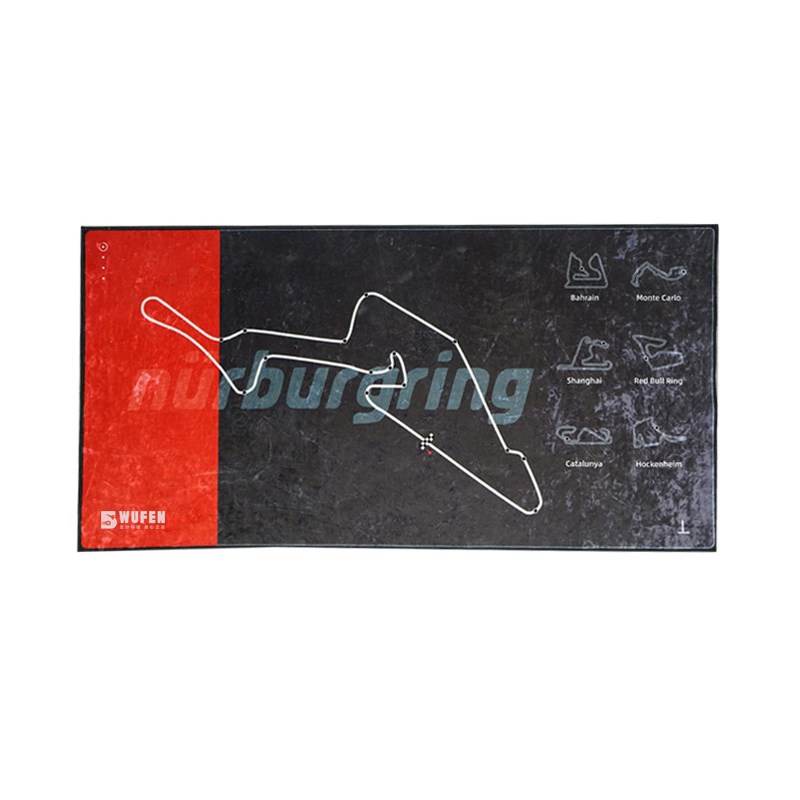 五分科技赛车模拟器地毯 方向盘支架座椅金钻绒地垫MOZ图马斯特