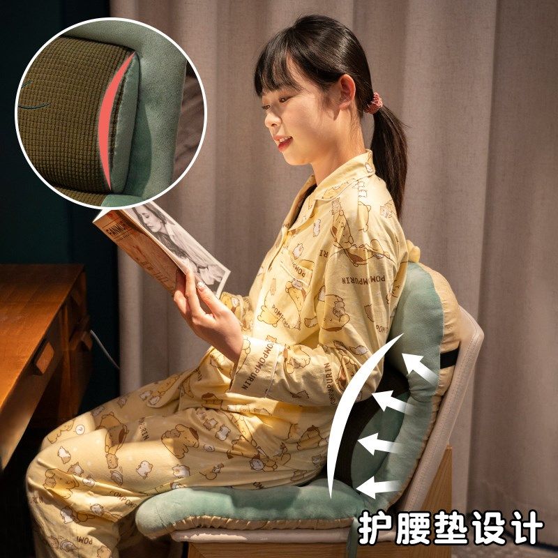 冬季电热坐垫办公室久坐护腰靠背靠垫一体赠加热屁垫椅子座椅加厚,居家布艺,椅垫,淘宝优惠券,粉丝福利购,淘宝优惠卷