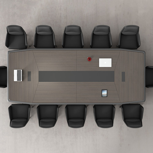 会议桌长桌现代会议室大型接待培训长条办公桌椅办公家具