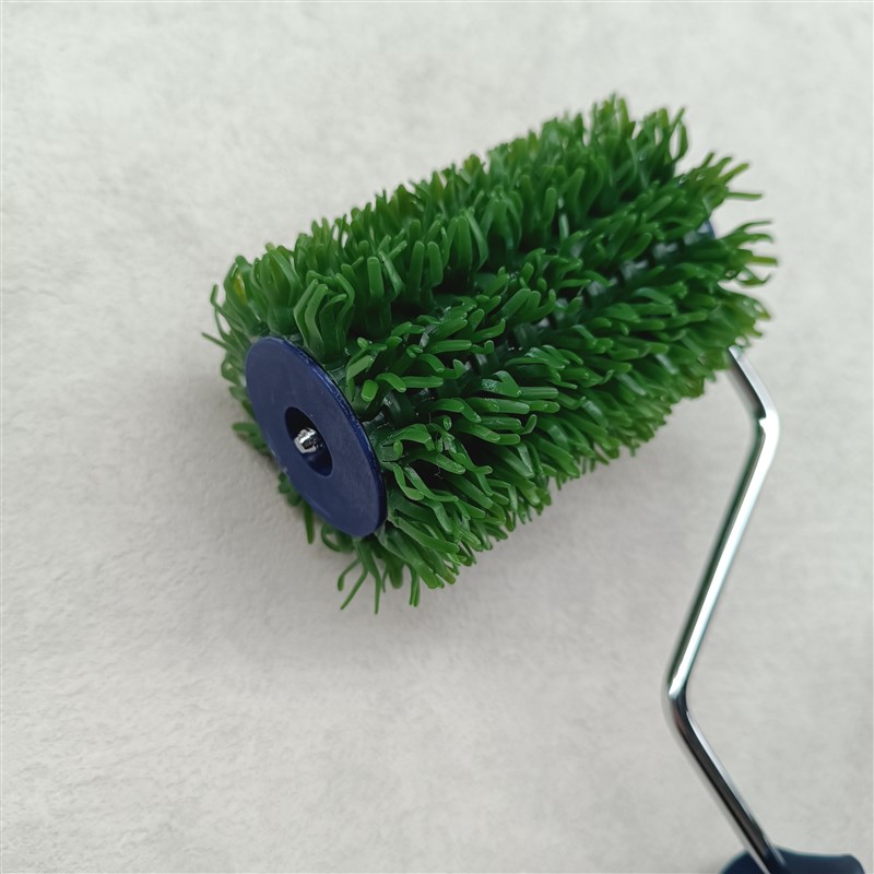 寸绿色花齿滚筒刷艺术涂料漆工具大全硅藻泥米洞石刷草皮万用