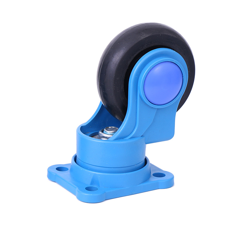 全静音万向轮橡胶轮平板小拉货车4寸5寸转向轮手推车活动轮子