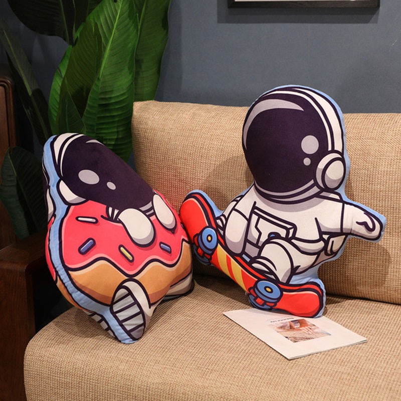 宇航员抱枕男生款睡觉靠枕女生儿童床头靠垫枕头汽车沙发客厅卡通