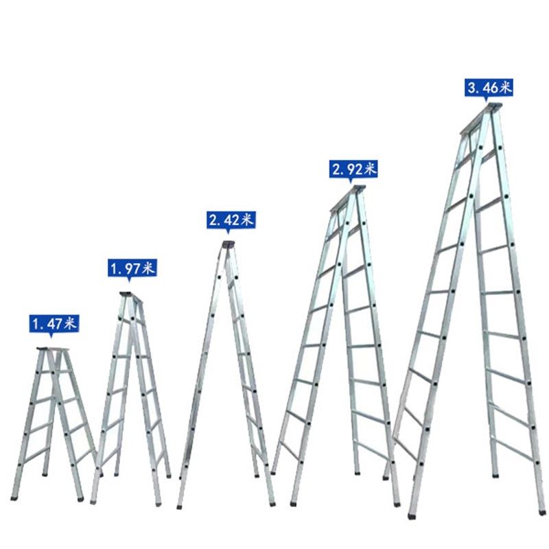步步家用梯子镀锌铁管一体冲压梯安全防滑结实室外工程人字梯,基础建材,铝合金梯子/移动爬梯,淘宝优惠券,粉丝福利购,淘宝优惠卷