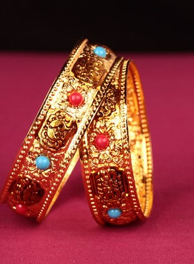 藏族八吉祥曼扎盘曼茶罗四方形底座曼茶盘家用供奉摆件藏传品小号