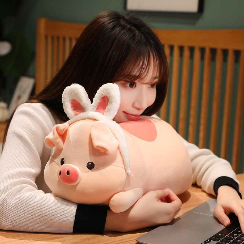 爱小猪靠枕睡觉抱枕床上靠垫沙发靠背垫宿舍枕头床上长条枕女生,居家布艺,靠垫/抱枕,淘宝优惠券,粉丝福利购,淘宝优惠卷