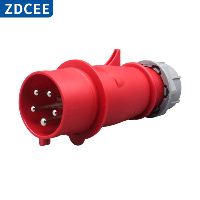 ZDCEE 三相五线16A可换相航空工业插头5芯电机正反转相序相位转换