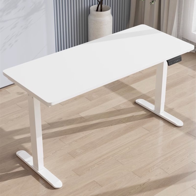 智能电动升降架子桌办公电脑桌学习桌实木书桌电动升降桌腿