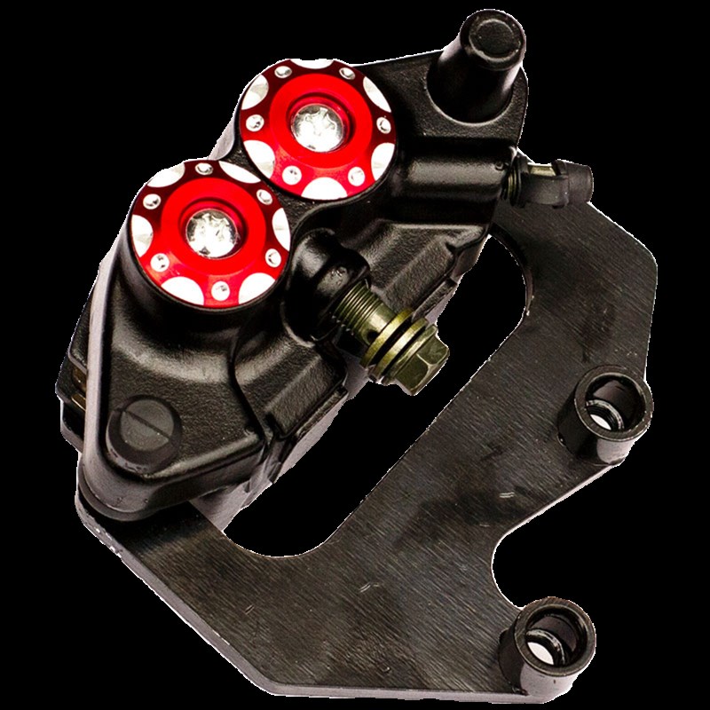 电动车反刹卡钳支架前法斯特前内刹卡钳转接码改装碟刹满盘卡钳架