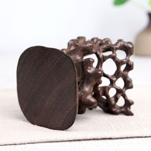 奇石底座红木根雕底座实木网格镂空雕刻工艺品玉石头底座木托