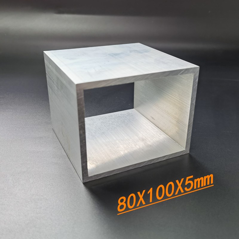 铝合金方管80x100x5方管型材 矩形方通100*80*5硬质铝方通 米价
