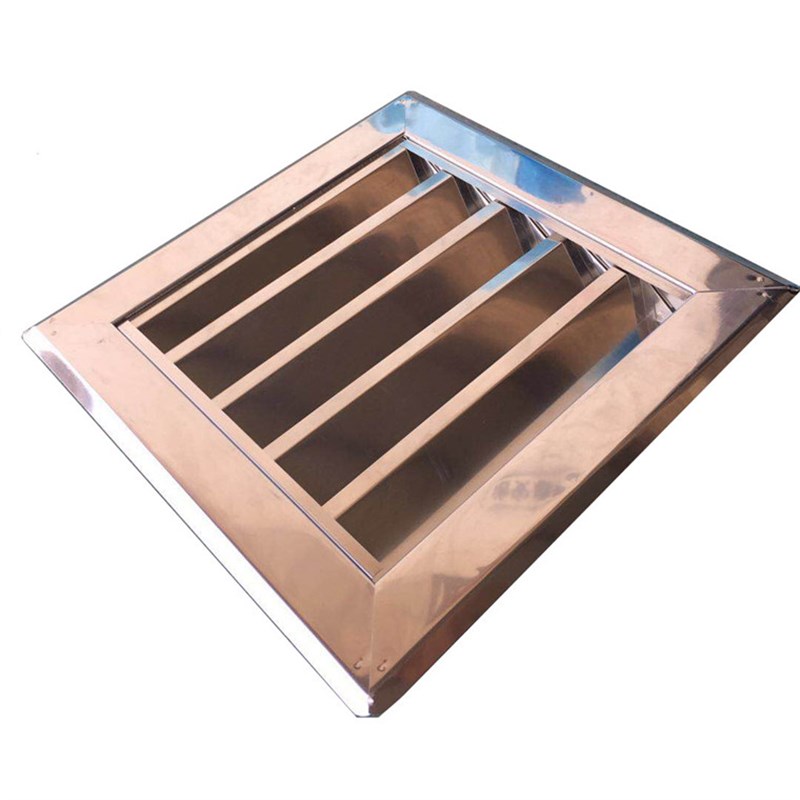 不锈钢百叶窗外墙防雨罩通风口中央空调排气扇防风罩暖气罩出风口