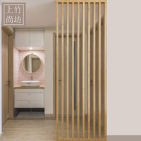 上竹尚坊進門玄關(guān)簡約現(xiàn)代屏風(fēng)韓式日式客廳餐廳隔斷干濕區(qū)隔斷