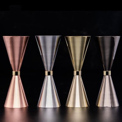 不锈钢双头调酒量杯盎司量酒器安士带刻度杯器鸡尾酒酒吧用具工具