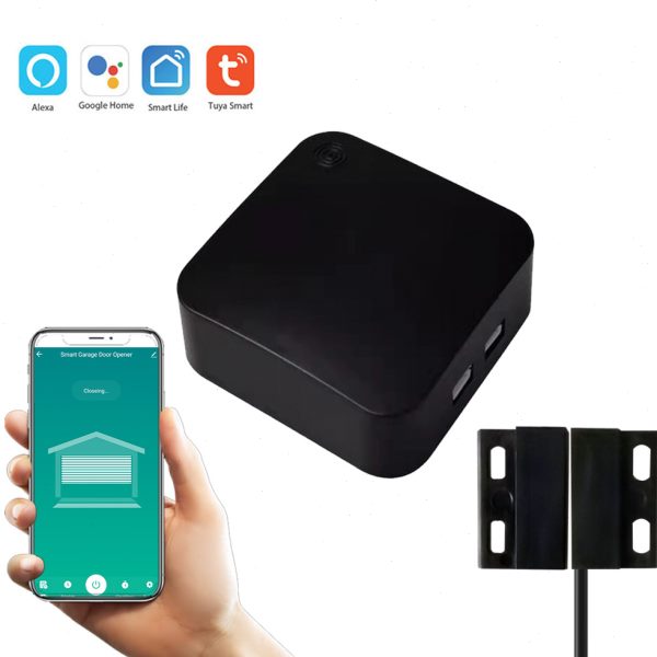 涂鸦WiFi智能车库门开关无线远程控制定时开关谷歌语音车库门开关