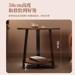 茶几小桌子客厅家用小户型沙发边几阳台小圆桌Q简约茶桌卧室置物