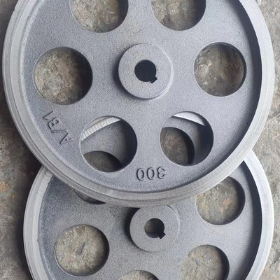 普通皮带轮皮带盘220-400y单槽带轮三角带轮非国标工具圆形家用