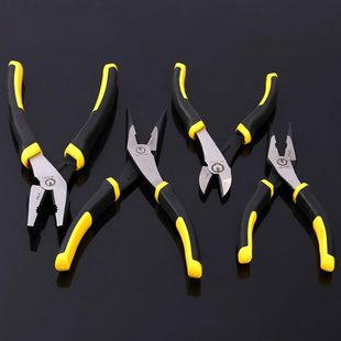 欧克省力老虎钳尖嘴钳斜口钳平口钳多功能电工钳6寸8寸钢丝钳钳子