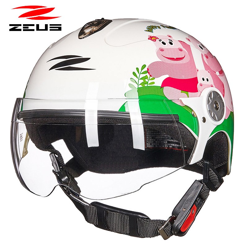 台湾瑞狮3C认证儿童半盔电动车头盔小孩宝宝可爱卡通摩托车安全帽