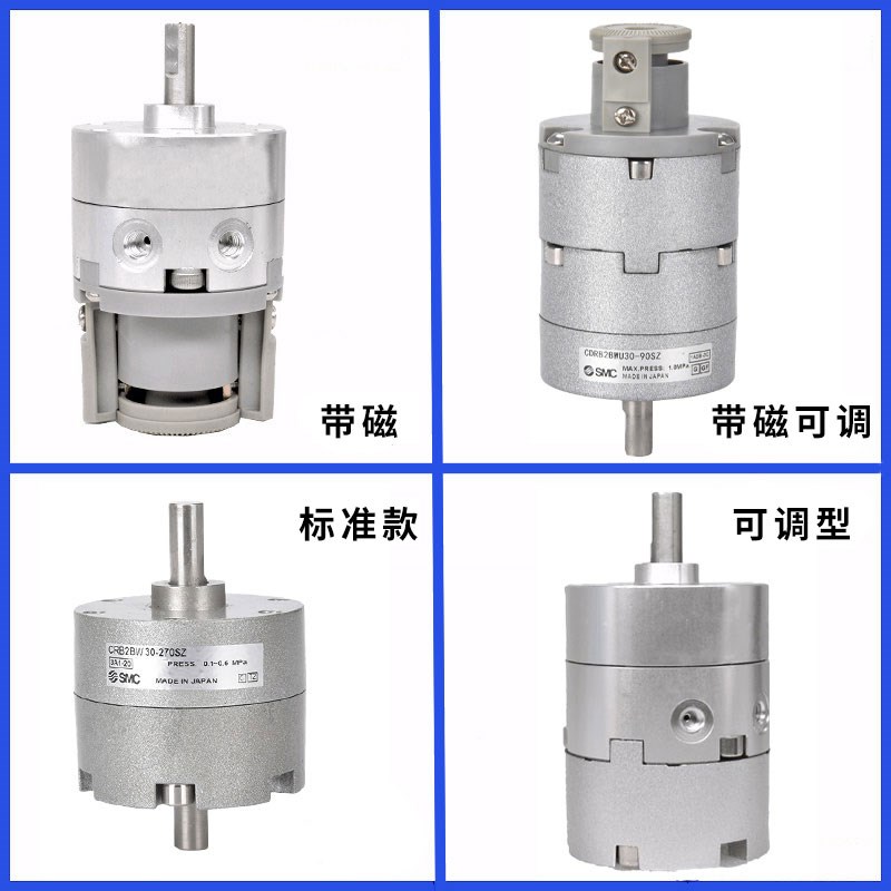 RB2BW叶片式旋转气缸CRB2BW1152-9度-1度调2