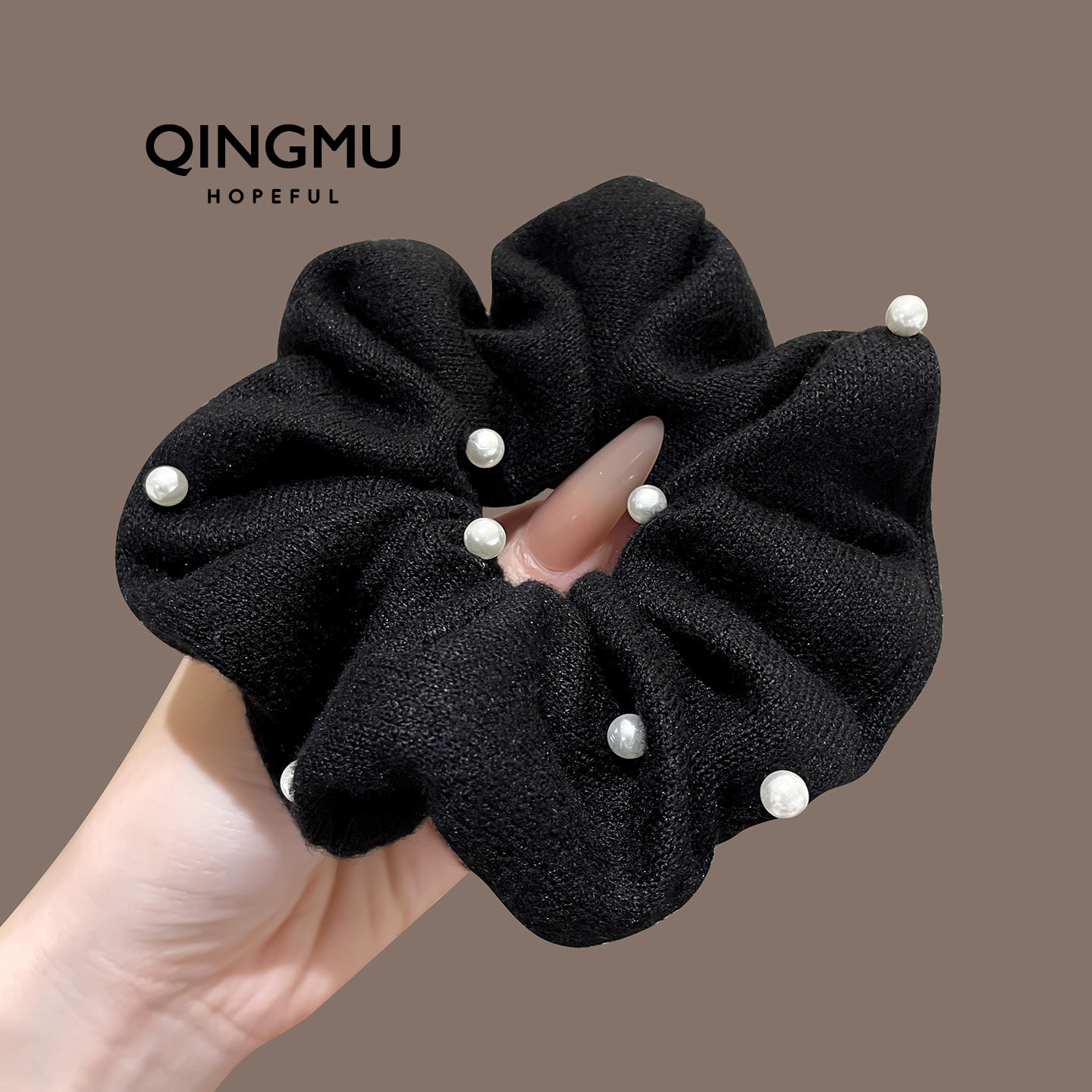 法式温柔毛线珍珠大肠发圈秋冬发饰扎头发皮筋头绳丸子头发绳皮筋,饰品/流行首饰/时尚饰品新,发饰,淘宝优惠券,粉丝福利购,淘宝优惠卷