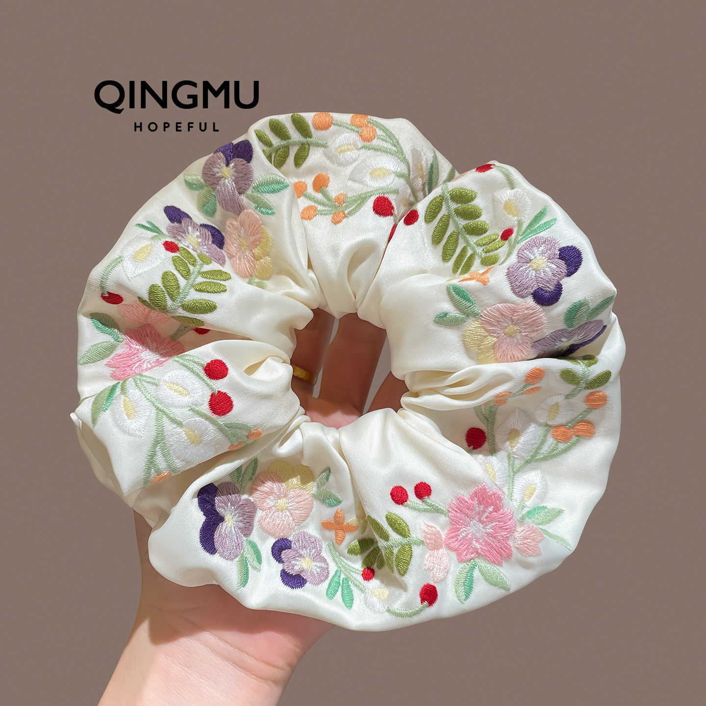 氛围感春夏花朵大肠发圈女高级感小清新发绳高弹力马尾丸子头发饰