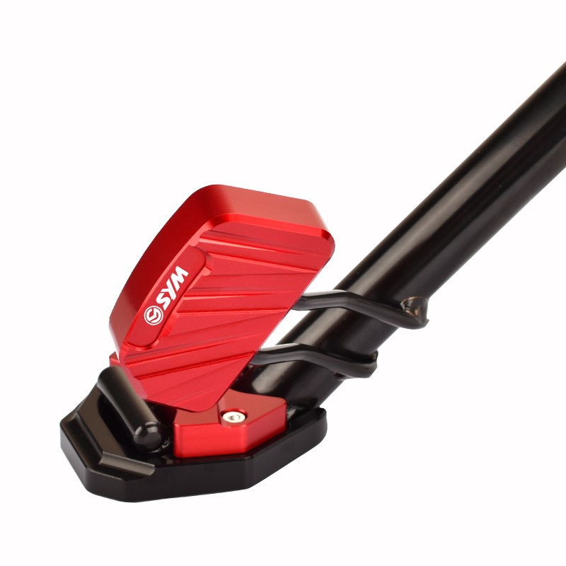 适用三阳九妹夫F00改装边脚撑加大座JOYMXF00侧撑辅助器夹码垫