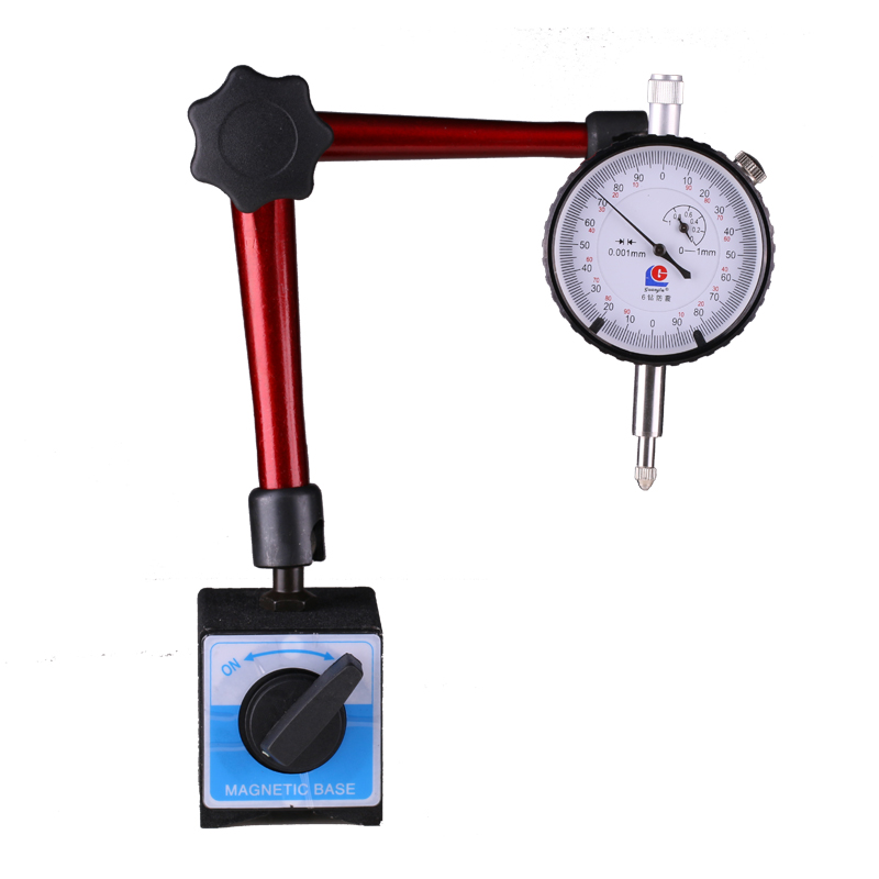 广陆杠杆千分表高精度0.001支架防震机械跳动百分表校表表座测针