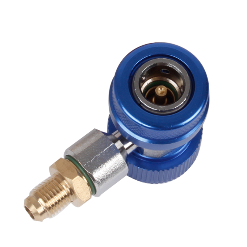 冷媒表快速接头 汽车空调雪种加氟工具 冷气可调高低压快速接头