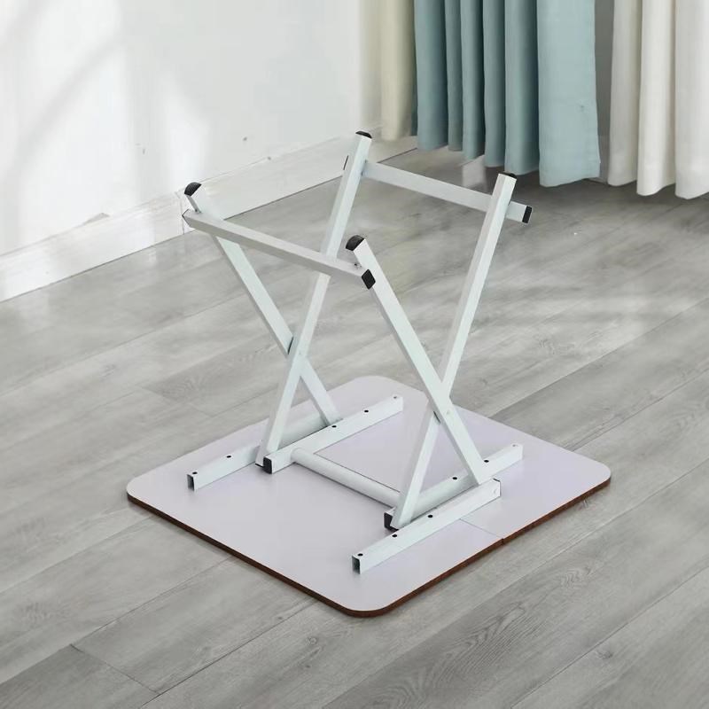 手提折叠桌脚架子铁艺桌子支架腿家用餐桌脚大排档X型方