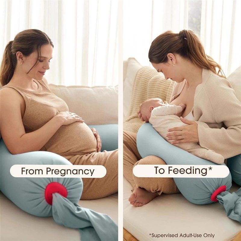 miioco喵可可孕妇枕填充颗粒密鲁棉长形枕套糖果长条鲨鱼皮内胆