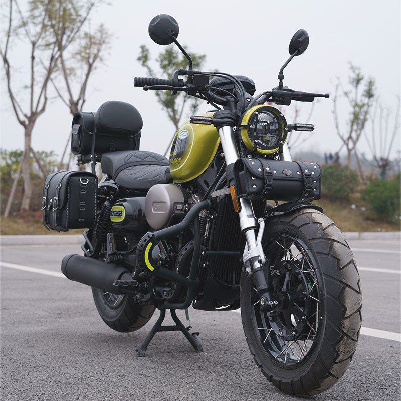 赛铭 轻骑大韩晓星骁胜 gv300s保险杠防护杠改装边包靠背后货架