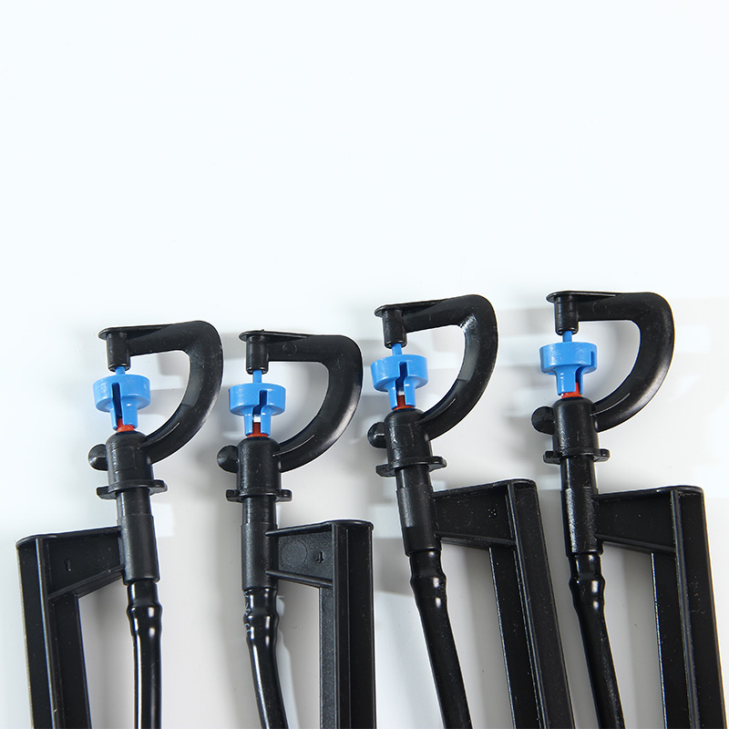 农用地插微喷头果园纤维杆直插式自动旋转雾化喷头水肥一体化灌溉