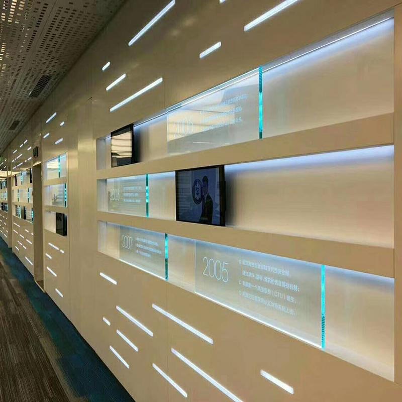 个性化定制激光内雕发光玻璃艺术隔断玻璃幕墙酒店KTV展示厅屏风