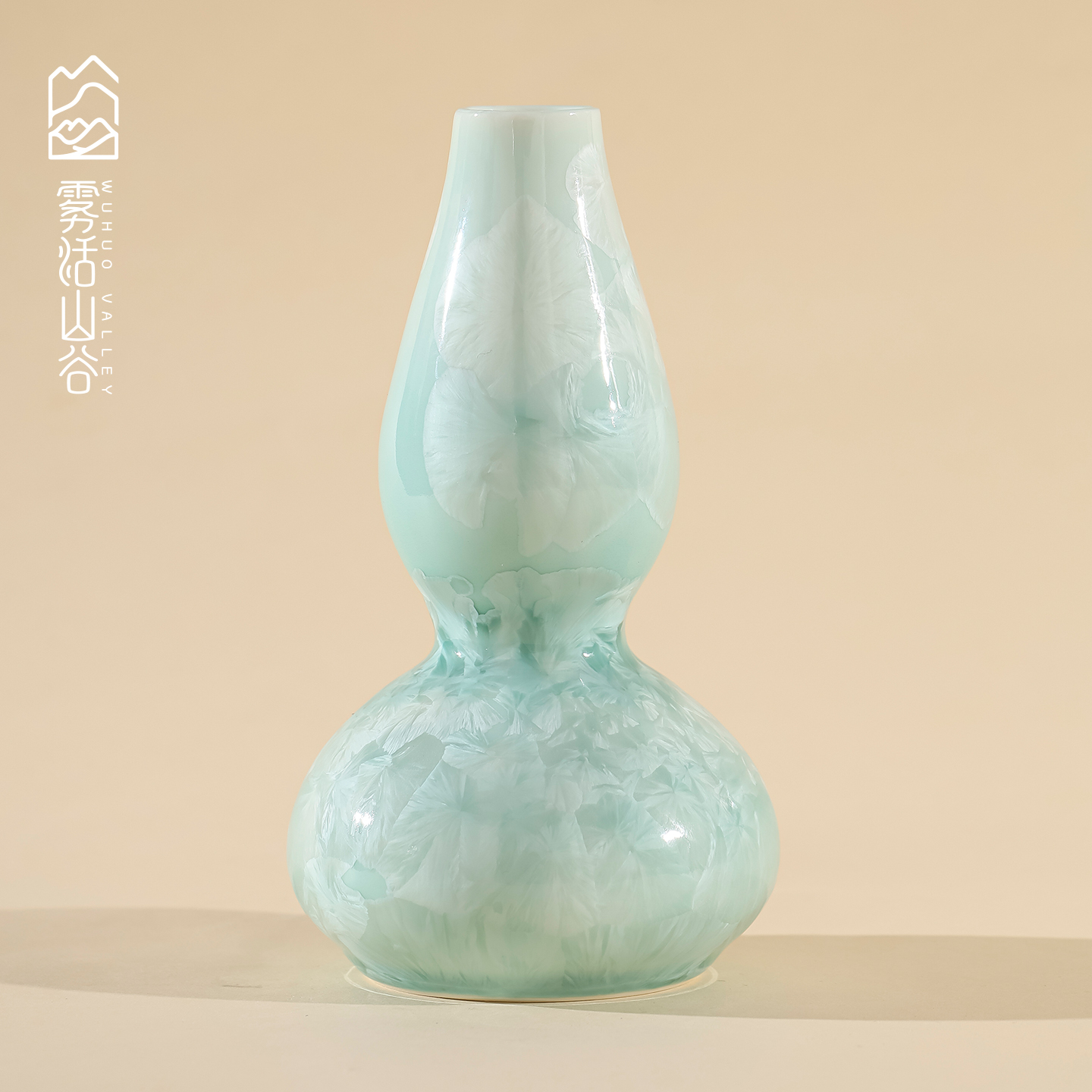 高档结晶釉陶瓷花瓶小清新小摆件