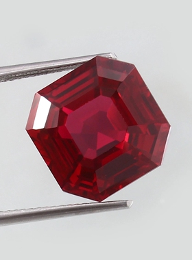 培育红宝石 鸽血红色 阿斯切 合成红宝石 镶嵌加工定制用裸石