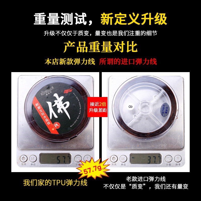 水晶手串绳弹力线串珠耐磨穿珠子的手链绳子皮筋文玩线绳透明牛筋