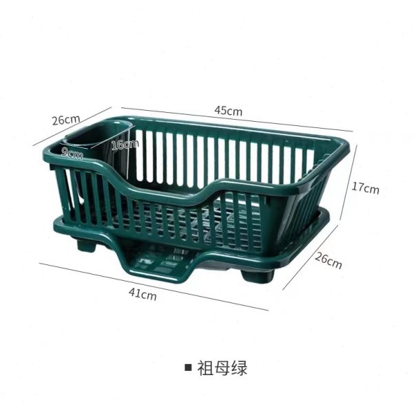 厨房沥水架淋水塑料碗碟放洗碗溧水碗架家用置物漏水篮放碗盆单层