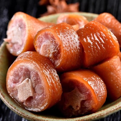 1斤五香猪尾巴熟食真空袋装开袋即食红烧猪尾巴猪肉类把子肉250g