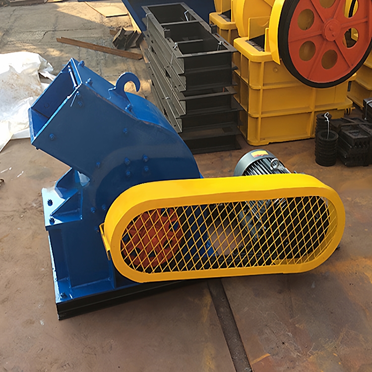 低能耗石灰石锤式破碎机小型锤式破石机可移动低噪音石头破碎机