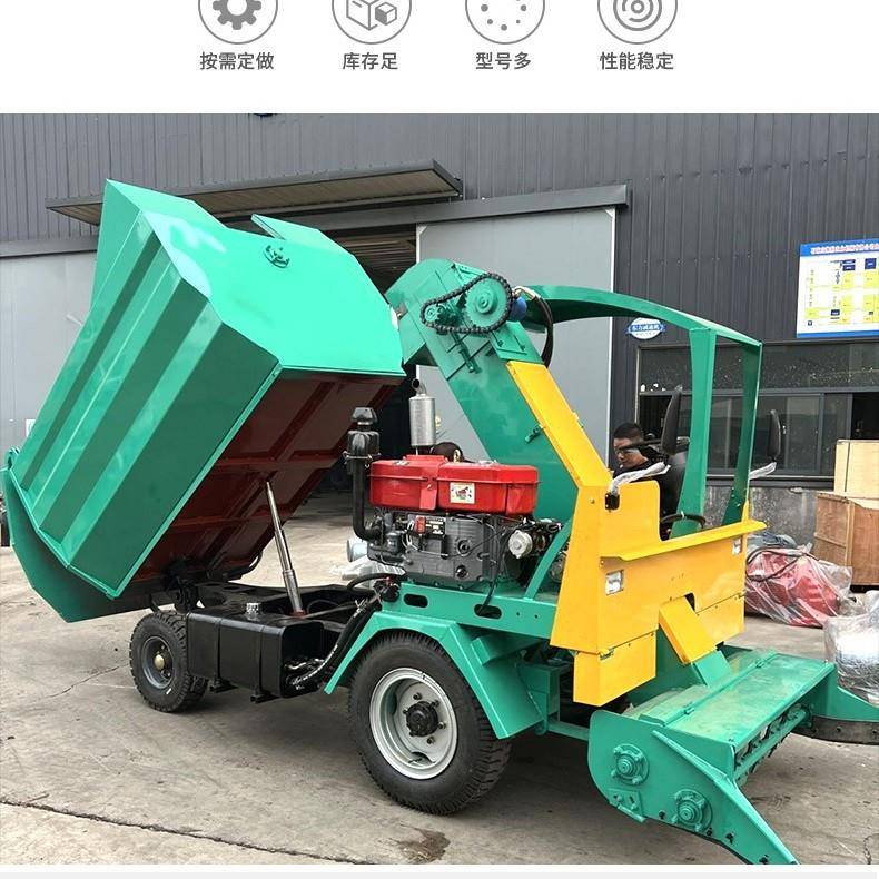牛棚液压传动牧场清粪车四驱牛场柴油粪便60马力490发动机刮粪机