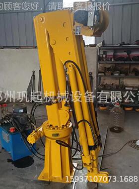 自动1吨机2吨小车载吊 12v24v小型车用全吊机 液COX压随车吊