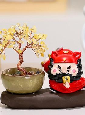 钟馗在此职场镇小人工位办公室装饰桌面摆件治愈情绪稳定神器礼物