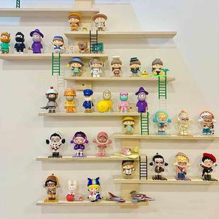 壁挂式盲盒架免打孔公仔收纳展示架子泡泡玛特手办玩偶摆件置物架