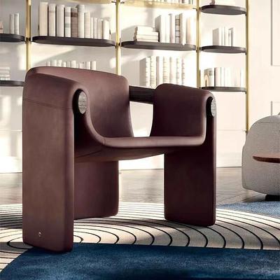 北欧设计师纱丽椅子M造型单人扶手椅异形实木简约餐椅样板休闲椅