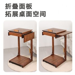 可移动边桌楠竹沙发边几移动C形桌茶几懒人小桌子客厅卧室家用