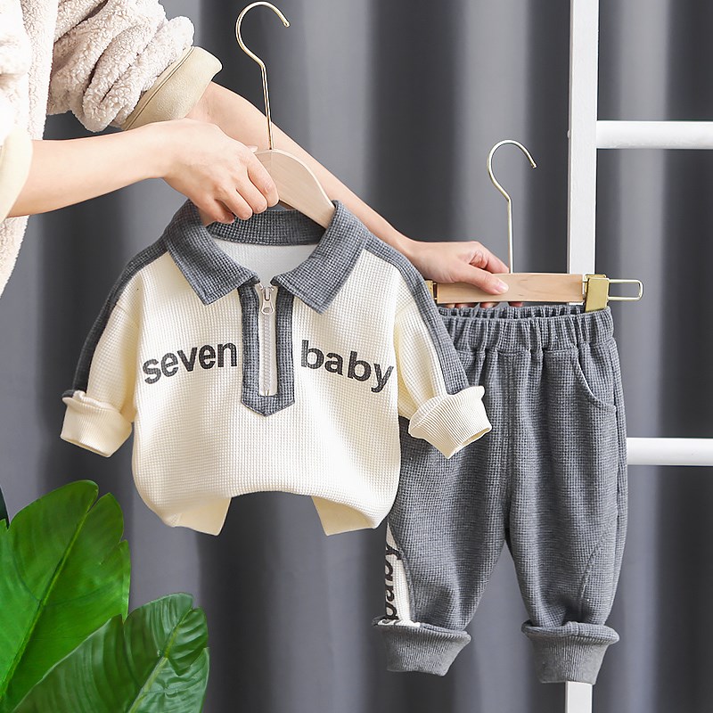 宝宝春装男1周岁半9一6六8八5十11五7个月春秋季婴儿衣服分体套装