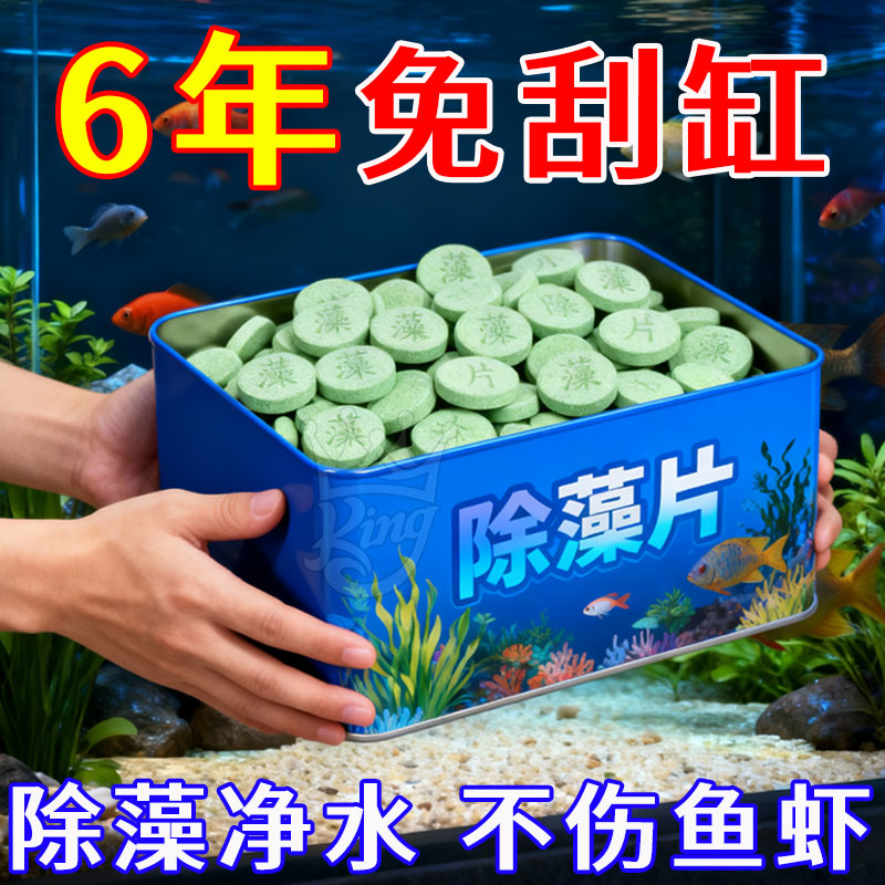 鱼缸除藻片绿藻青苔清除神器